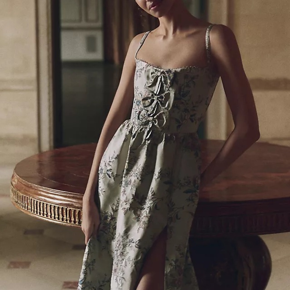 V. Chapman Margaret Brocade Mermaid Dress